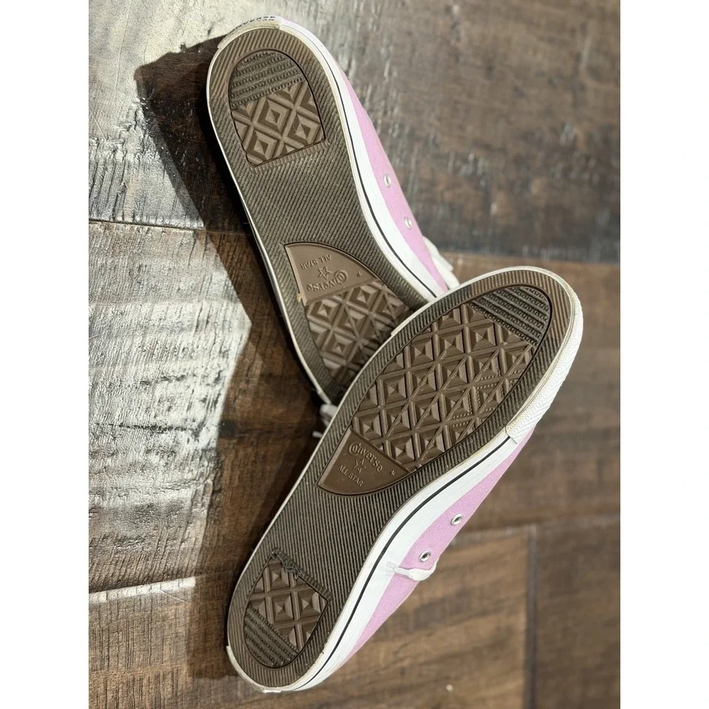 Converse All Star Chuck Taylor Women's Size 9 pink white Low Top‎ Sneakers - Picture 6 of 7